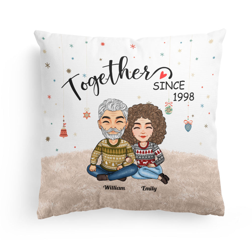 Together Since New Version - Personalized Pillow - Christmas Gift Anniversary Gift For Couples, Husband, Wife