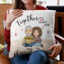 Together Since New Version - Personalized Pillow - Christmas Gift Anniversary Gift For Couples, Husband, Wife