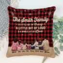 What We Love About Our Home - Personalized Pillow (Insert Included) - Christmas Gift For Family Members - Hugging Family