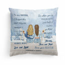 When You're Feeling Down Just Hold It Tightly - Personalized Pillow - Christmas, New Year Gift For Sisters, Sistas, Besties, Soul Sisters