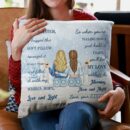 When You're Feeling Down Just Hold It Tightly - Personalized Pillow - Christmas, New Year Gift For Sisters, Sistas, Besties, Soul Sisters