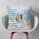 When You're Feeling Down Just Hold It Tightly - Personalized Pillow - Christmas, New Year Gift For Sisters, Sistas, Besties, Soul Sisters