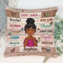 You Are Beautiful New Version - Personalized Pillow - Birthday Gift For Her, Girls, Black Girls