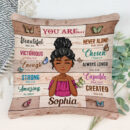 You Are Beautiful New Version - Personalized Pillow - Birthday Gift For Her, Girls, Black Girls