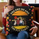 You Me The Fur Babies - Personalized Pillow - Birthday Fall Season Anniversary Gift For Couples, Husband, Wife, Pet Lovers