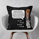 You're My Favorite Face To Lick - Personalized Pillow - Birthday, Loving Gift For Dog Lover, Dog Owner, Dog Mom, Dog Dad