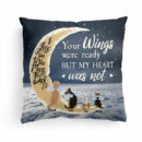Your Wings Were Ready But My Heart Was Not - Personalized Pillow - Christmas, Memorial, Loving Gift For Pet Loss Owners, Cat Lovers, Dog Lovers