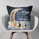 Your Wings Were Ready But My Heart Was Not - Personalized Pillow - Christmas, Memorial, Loving Gift For Pet Loss Owners, Cat Lovers, Dog Lovers